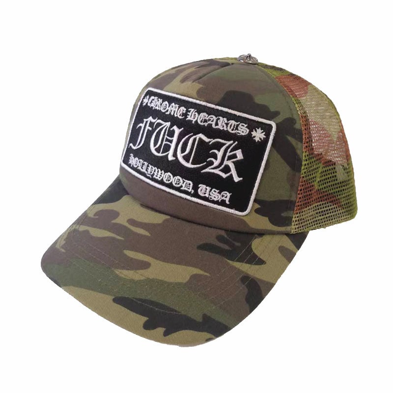 New trendy CH Crow hat embroidery fashionable hip-hop sun visor net hat women's Binyang baseball hat FK letters travel